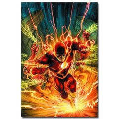 The Flash Super heros Art Impression sur Soie
